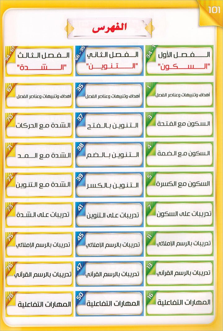 The Integrated Establishment: Stillness, Tanween, and Intensity Book, Level 3 التأسيس المتكامل: كتاب السكون والتنوين والشدة