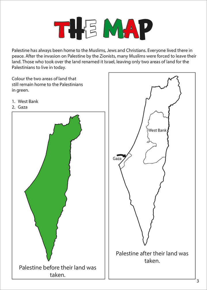 Palestine Activity Book (with stickers)