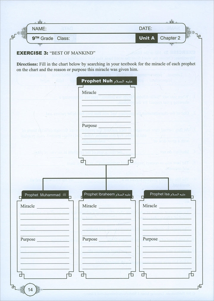 Learning Islam Workbook: Level 3 (9th Grade, Weekend/International Edition