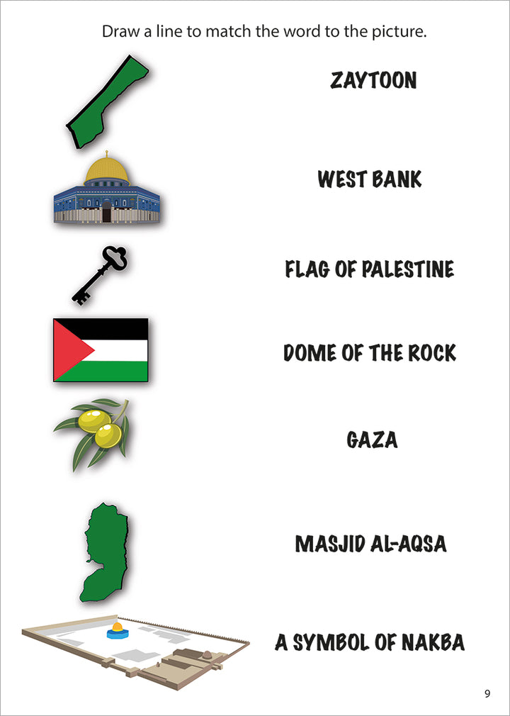 Palestine Activity Book (with stickers)