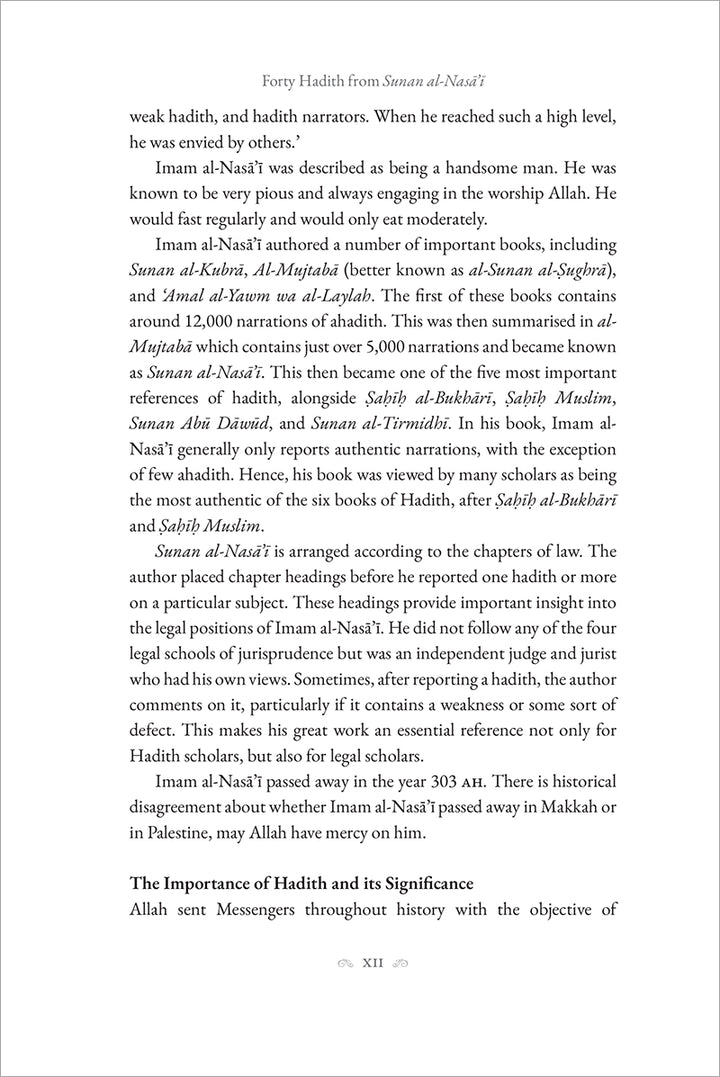 40 Hadith from Sunan Al Nasai