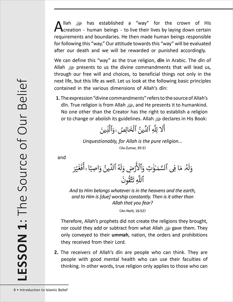 Islamic Beliefs Al-Aqaid ul-Islamiyyah