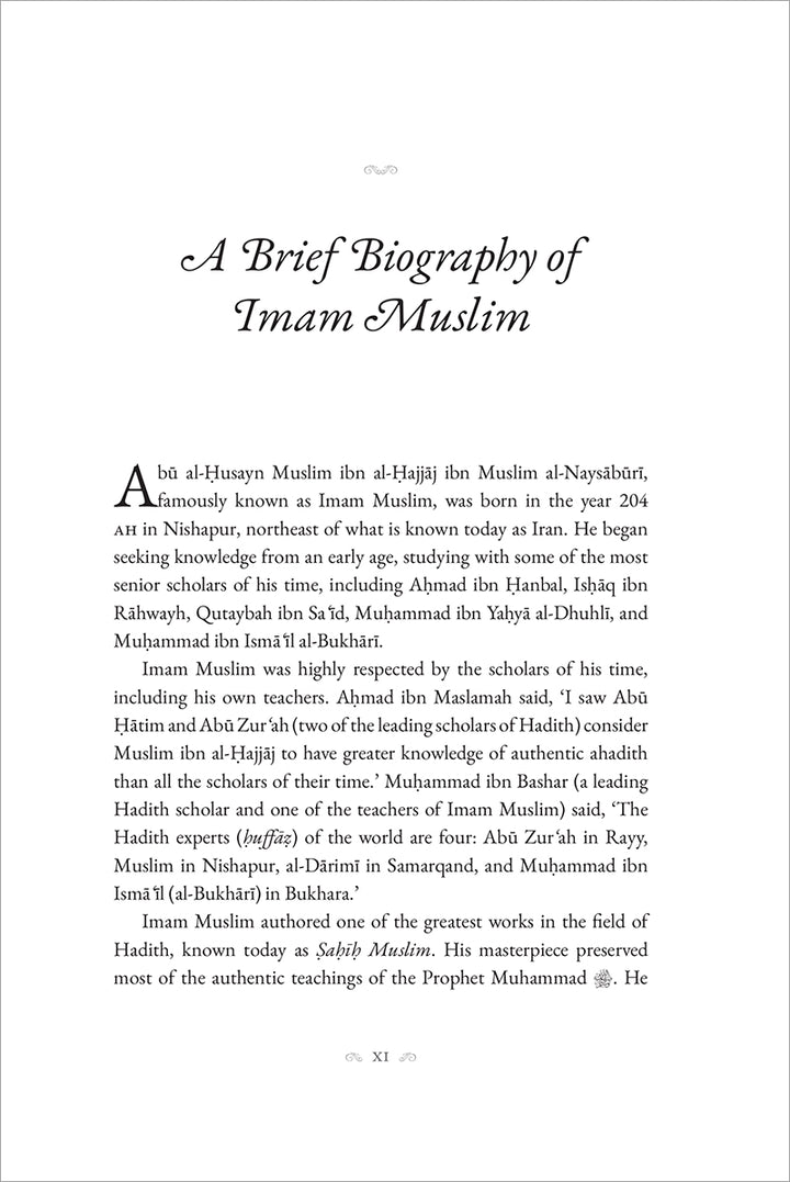 40 Hadith from Sahih Muslim