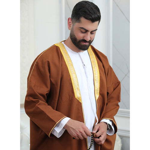 Men's Abaya (Bisht) Long Sleeves | Amazing Best Quality Men's Islamic Arabian Cloak