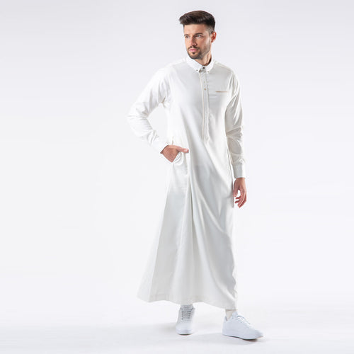 Lawung 2024 Smart Thobe - Premium Suit Fabric - Off White  AAR2415