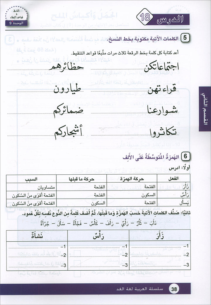 Arabic is the Language of Tomorrow: Workbook Level 5 العربية لغة الغد