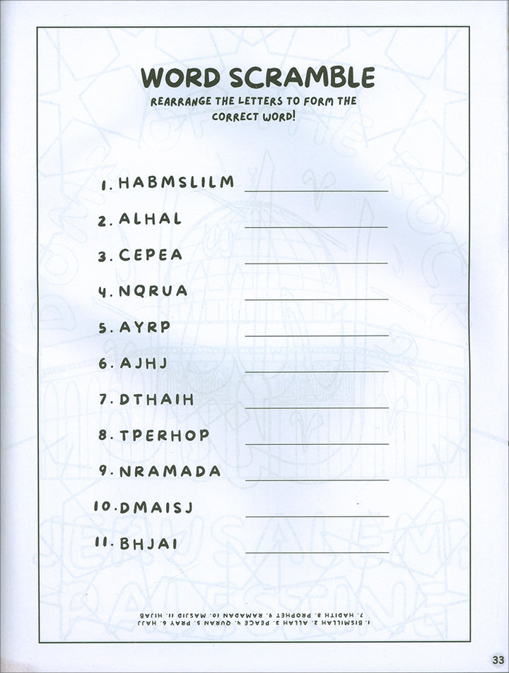 My Islamic Coloring and Activity Book