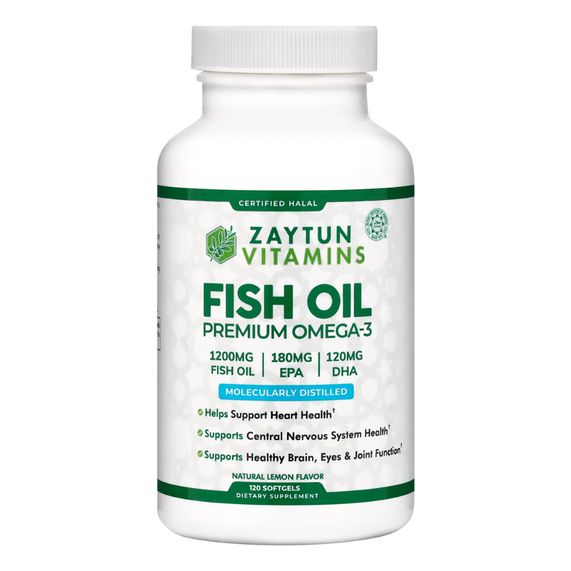 Halal Fish Oil Omega-3 (120 Softgels)