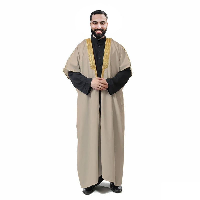 Men's Abaya (Bisht) | Cloak Arab Dress | Amazing Best Quality Men's Islamic Arabian Cloak