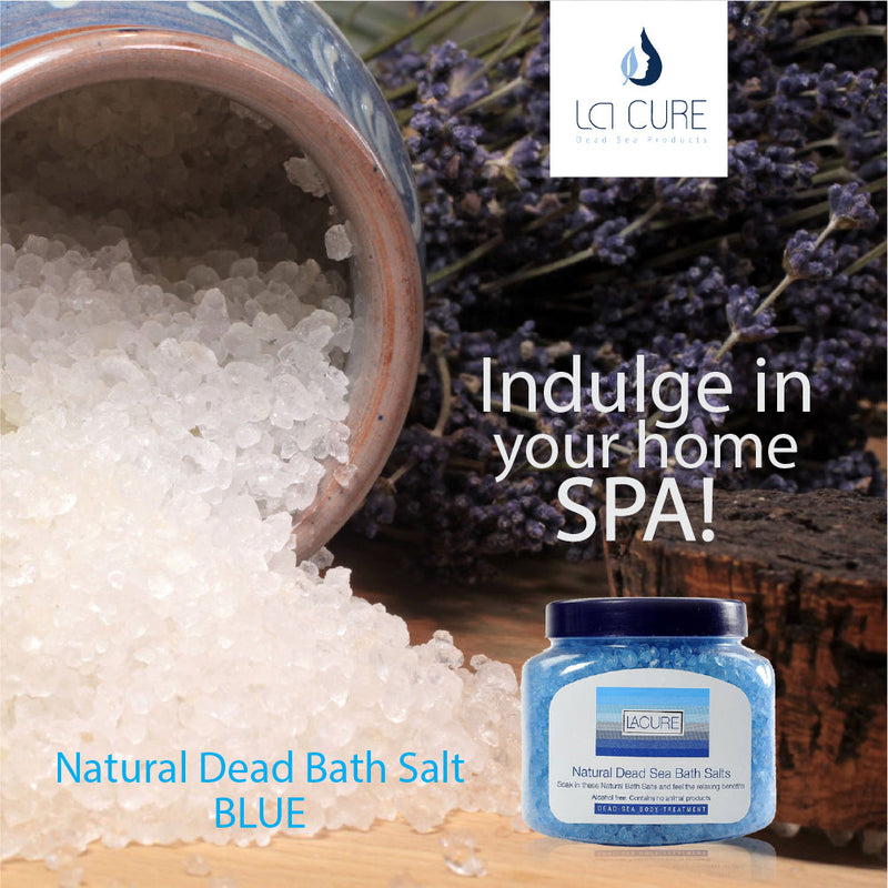 La Cure Natural Dead Sea Mineral Bath Salts (1.2lb) - Blue