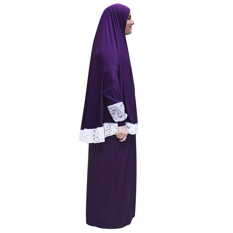 Women's Prayer Dress 2 Pieces (With Sleeves) – Plain Color