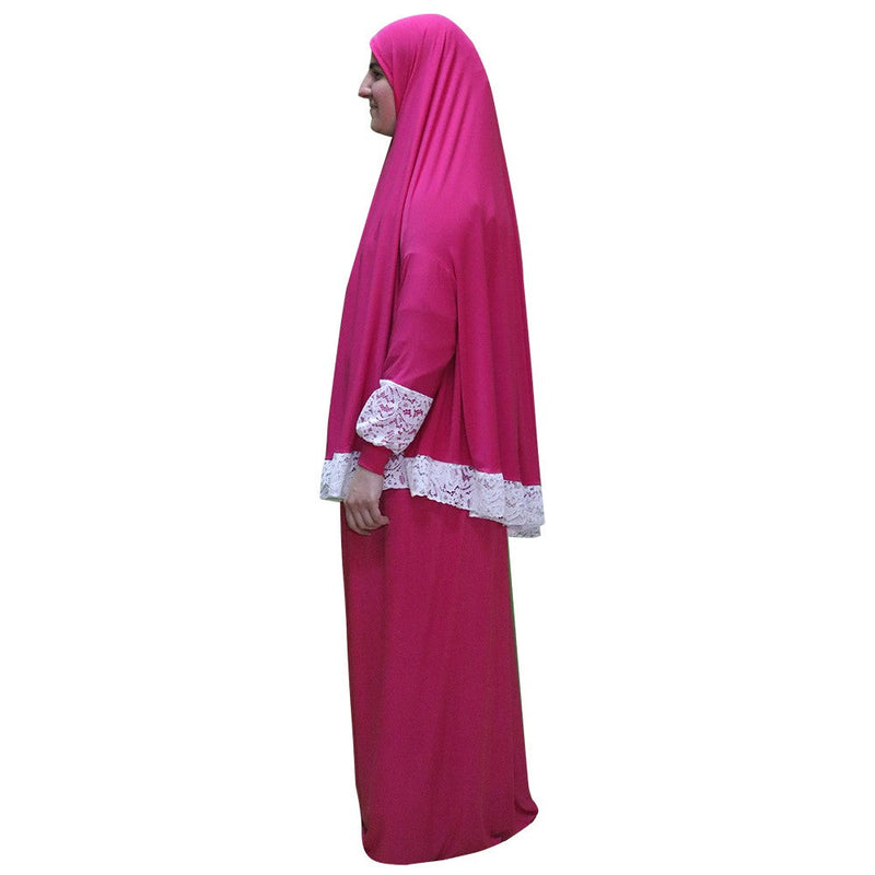 Women's Prayer Dress 2 Pieces (With Sleeves) – Plain Color