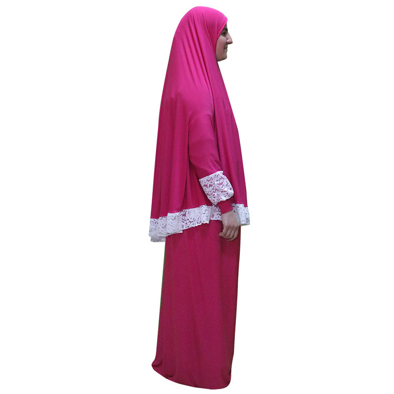 Women's Prayer Dress 2 Pieces (With Sleeves) – Plain Color