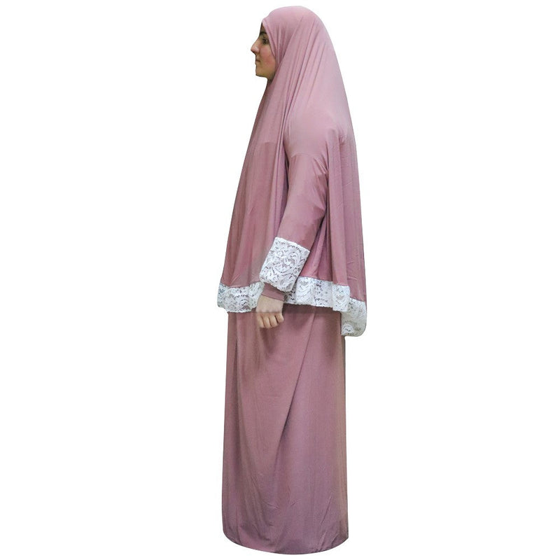 Women's Prayer Dress 2 Pieces (With Sleeves) – Plain Color