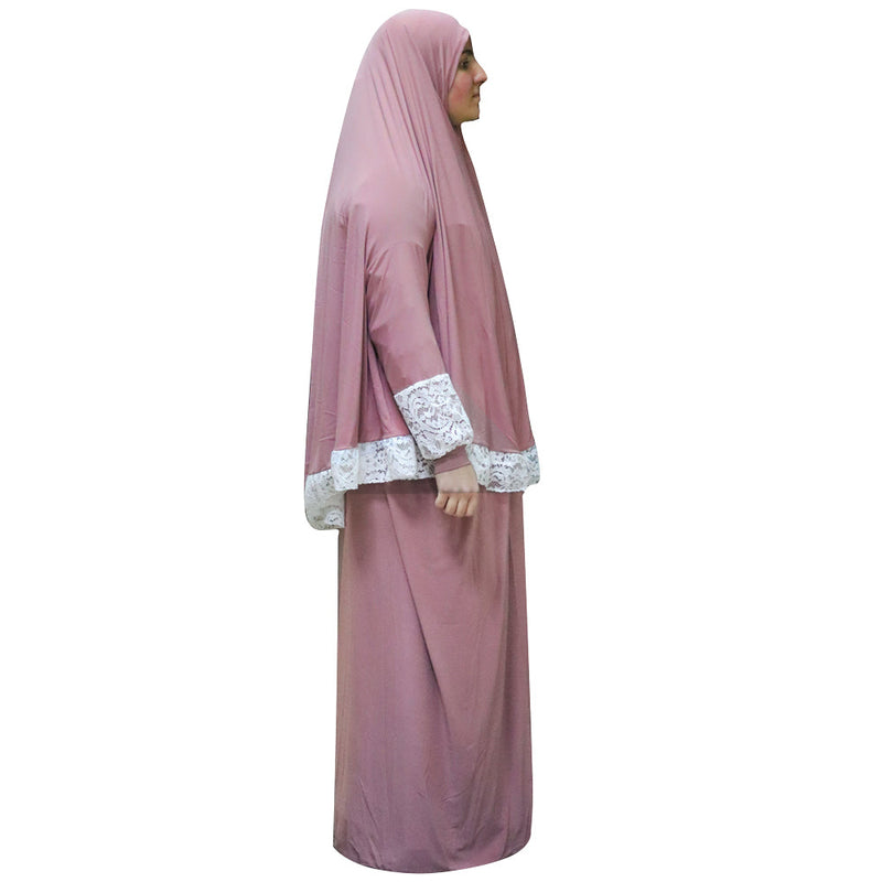 Women's Prayer Dress 2 Pieces (With Sleeves) – Plain Color