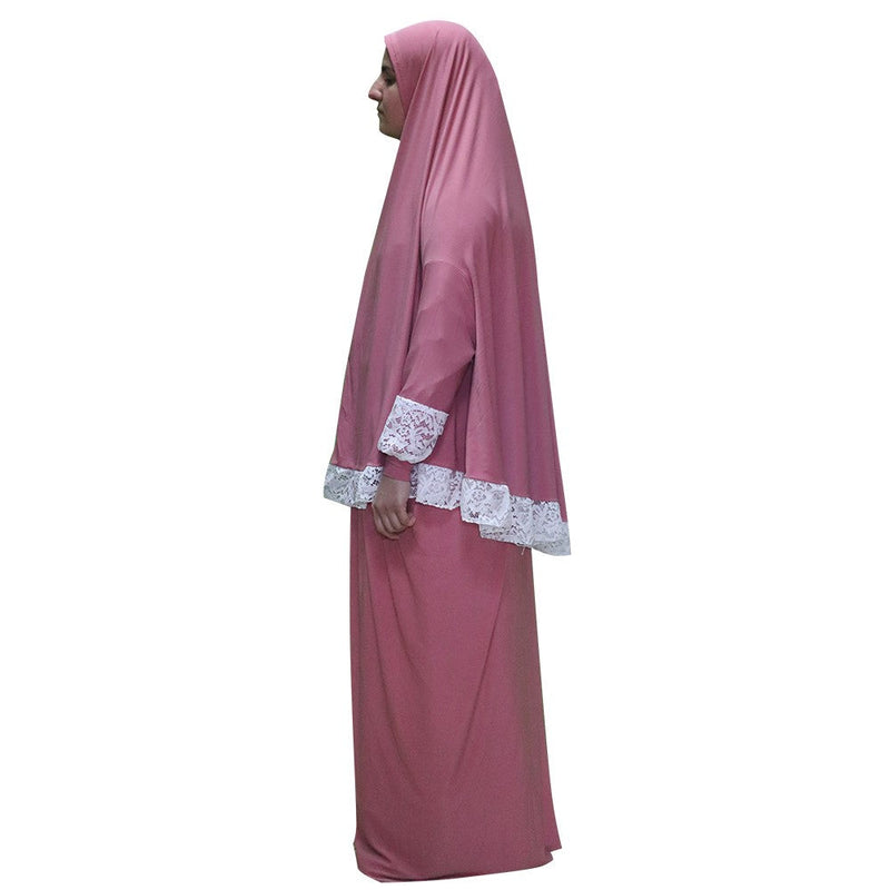 Women's Prayer Dress 2 Pieces (With Sleeves) – Plain Color