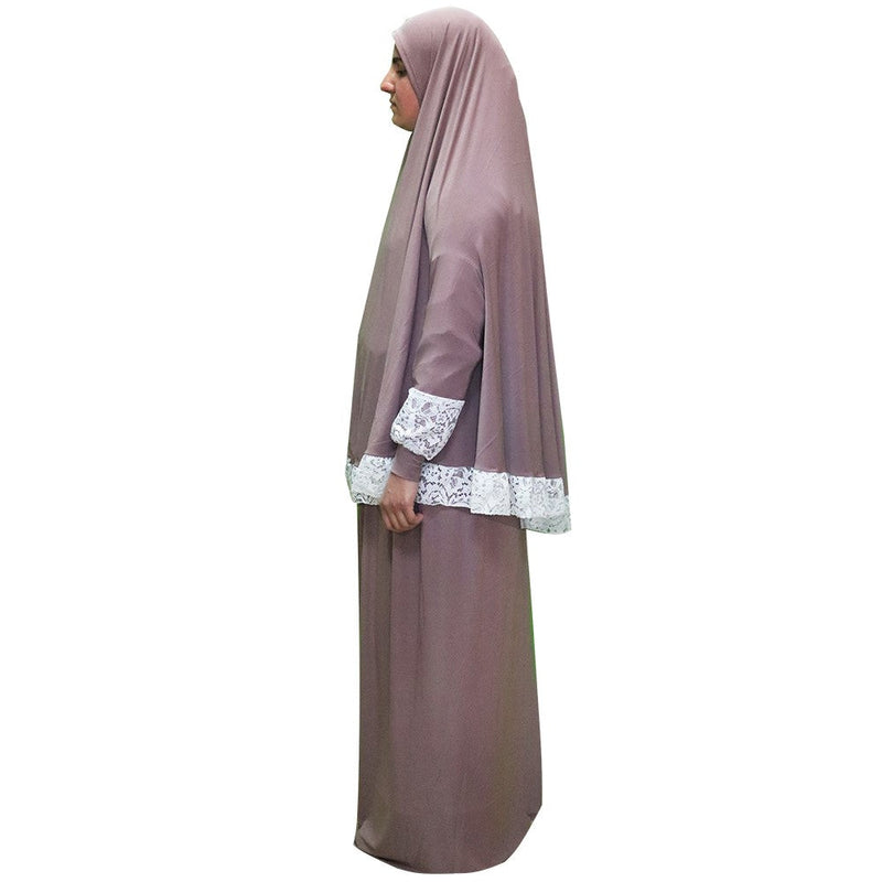 Women's Prayer Dress 2 Pieces (With Sleeves) – Plain Color