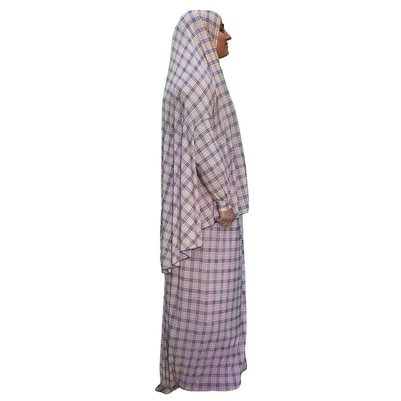 Women's Prayer Dress 2 Pieces (With Sleeves) -  Plaid