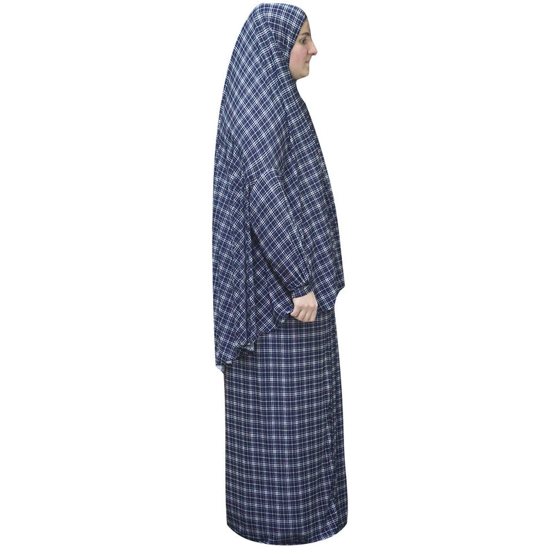 Women's Prayer Dress 2 Pieces (With Sleeves) -  Plaid