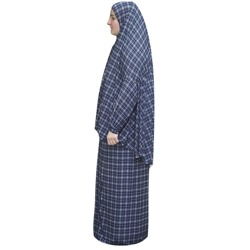 Women's Prayer Dress 2 Pieces (With Sleeves) -  Plaid