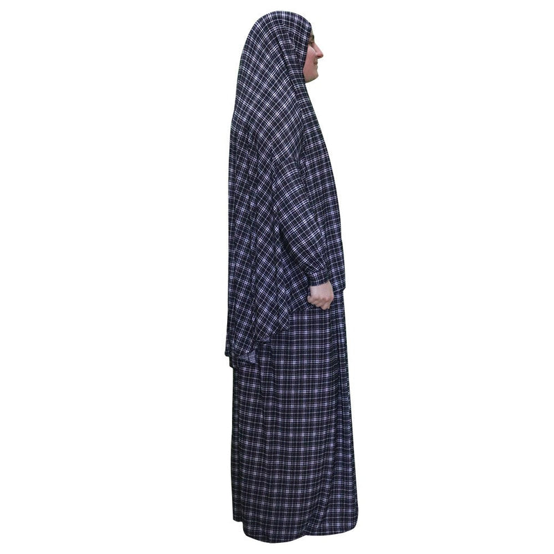 Women's Prayer Dress 2 Pieces (With Sleeves) -  Plaid