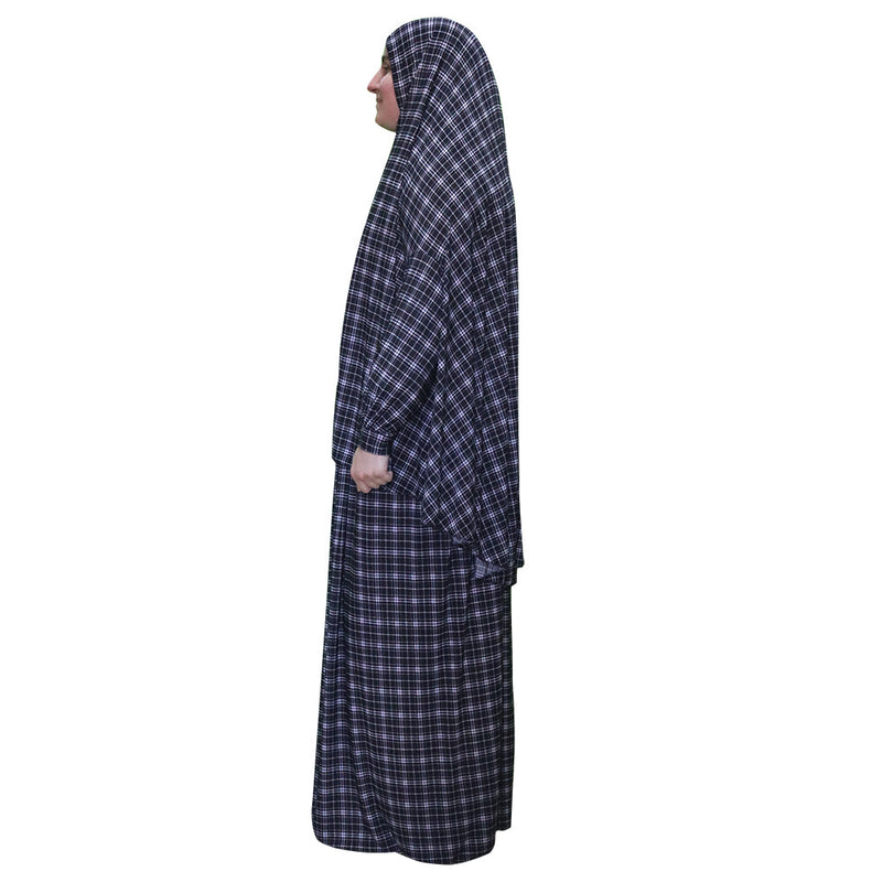 Women's Prayer Dress 2 Pieces (With Sleeves) -  Plaid