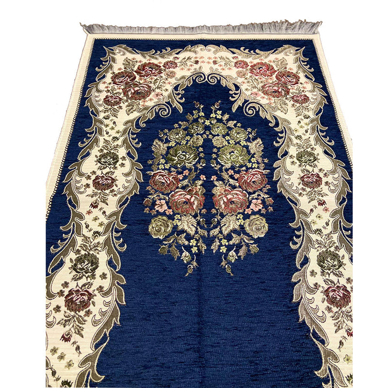 Luxury Thin Velvet Islamic Prayer Rug - 5 Different Colors