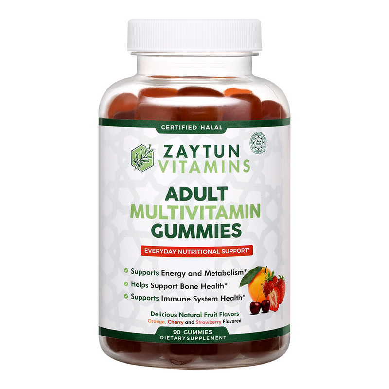 Halal Adult Multivitamin Gummies (90 Gummies)