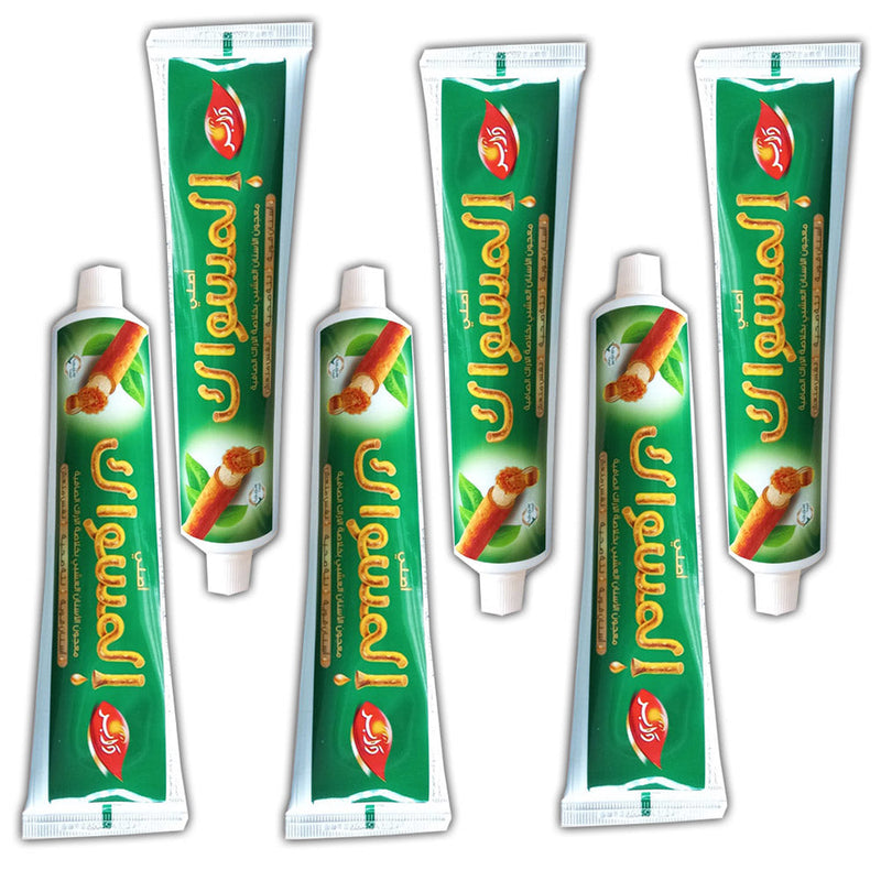 (Pack of 6) Dabur Miswak Sewak Meswak Siwak Natural Herbal Halal Islamic Toothpaste (Net Weight: 120g + 50g Free)