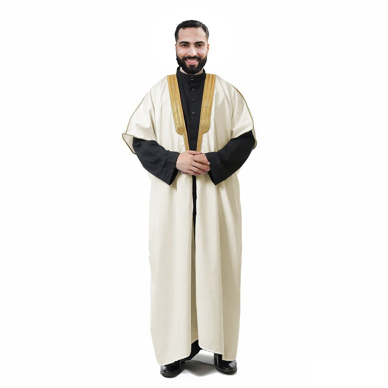 Men's Abaya (Bisht) | Cloak Arab Dress | Amazing Best Quality Men's Islamic Arabian Cloak