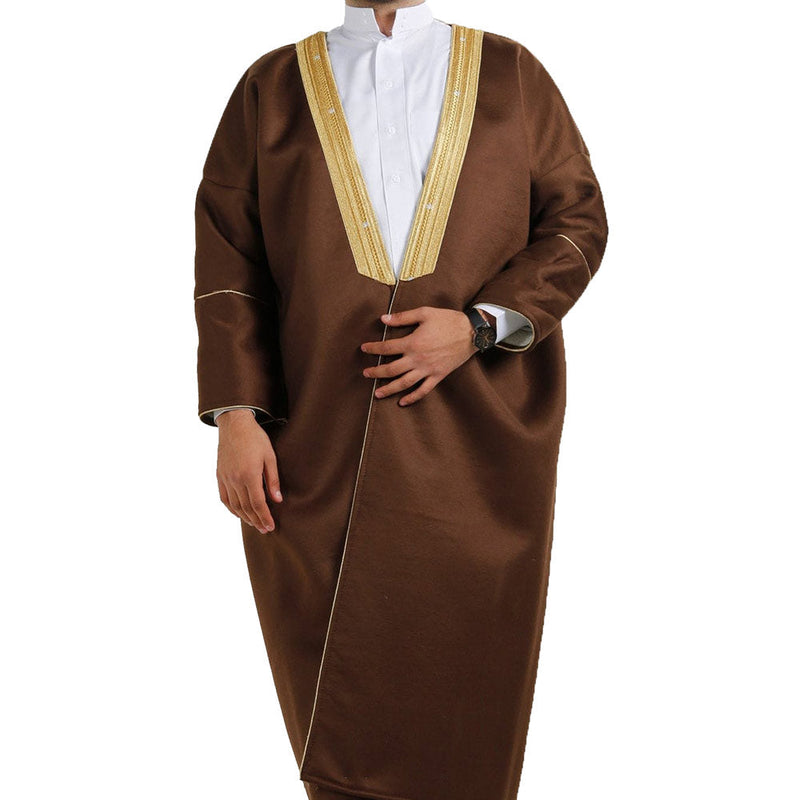 Farwa Bisht style - Warm Winter Fur Coat - Cloak Arab Dress - Mens Khaleeji Islamic Arabian High-Quality Farwa – 4 Different Colors