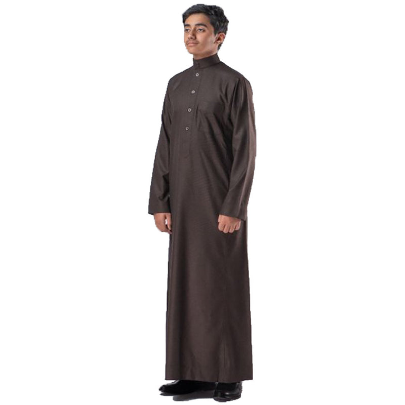 High Quality Daffah Thobe Winter - Luxury Saudi Dishdasha - Brown