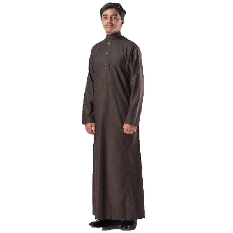 High Quality Daffah Thobe Winter - Luxury Saudi Dishdasha - Brown