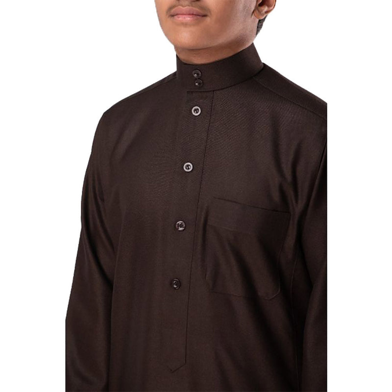 High Quality Daffah Thobe Winter - Luxury Saudi Dishdasha - Brown