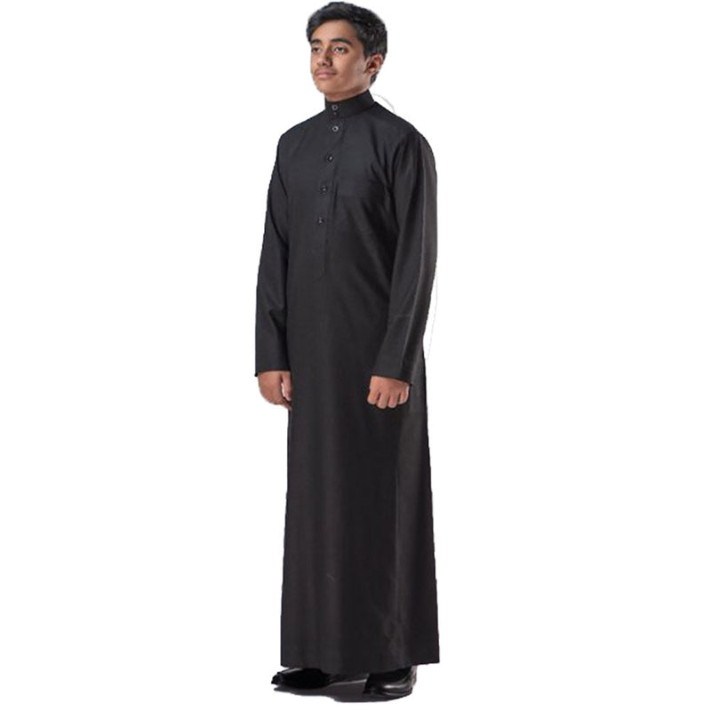 High Quality Daffah Thobe Winter - Luxury Saudi Dishdasha - Black