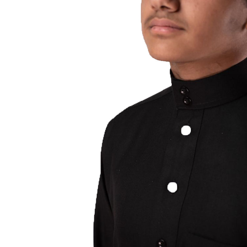 High Quality Daffah Thobe Winter - Luxury Saudi Dishdasha - Black