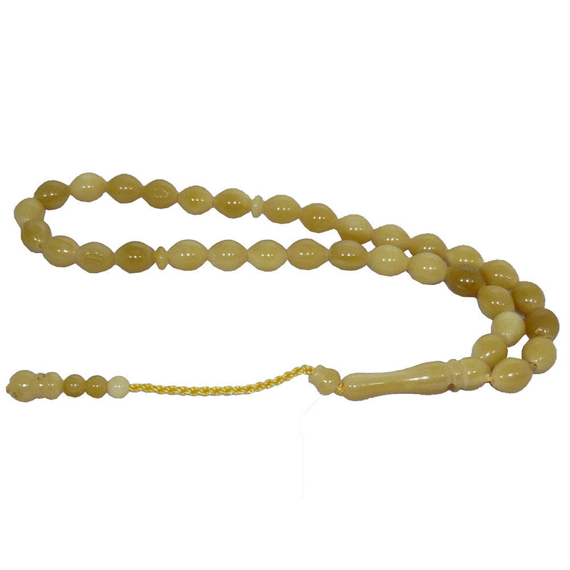 Islamic 33 Prayer Beads Misbaha - Oval Shape