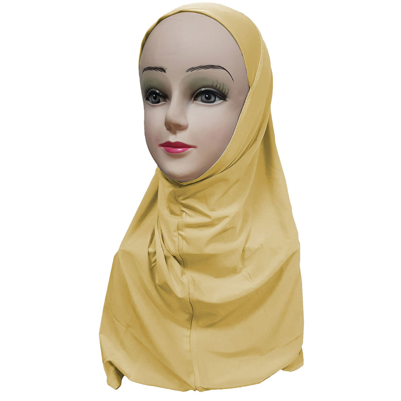 Women's Silky Amira Hijab One Piece - Plain Color