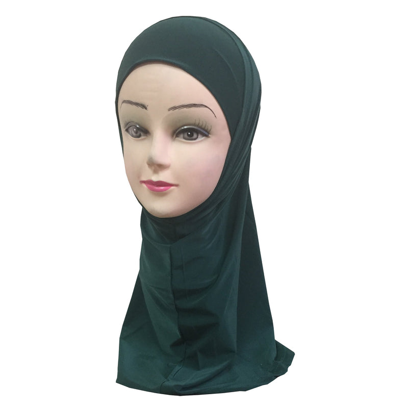 Women's Lycra Amira Hijab Two Piece - Plain Color