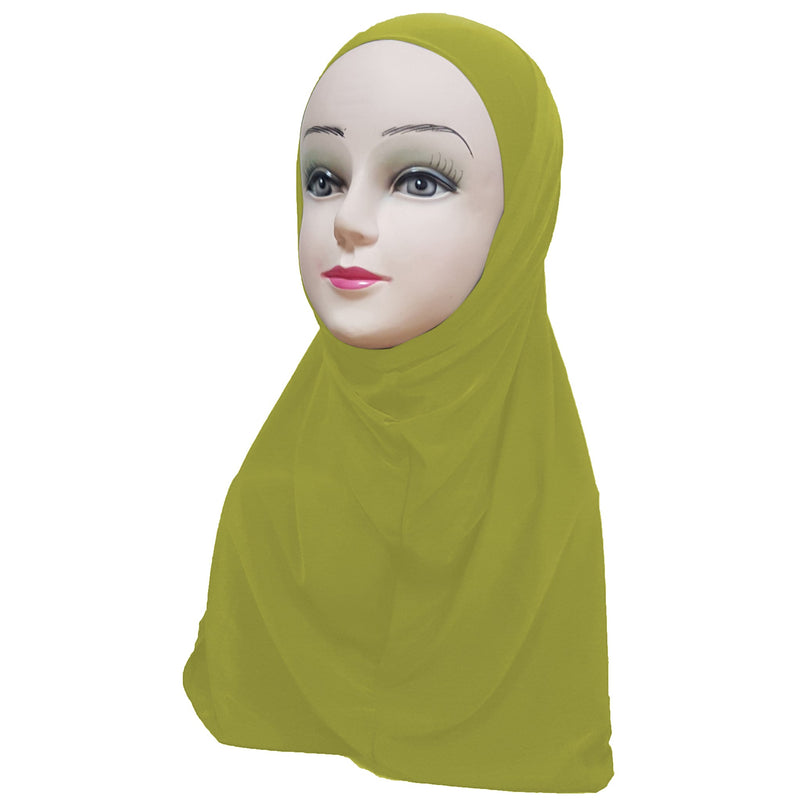 Women's Lycra Amira Hijab Two Piece - Plain Color