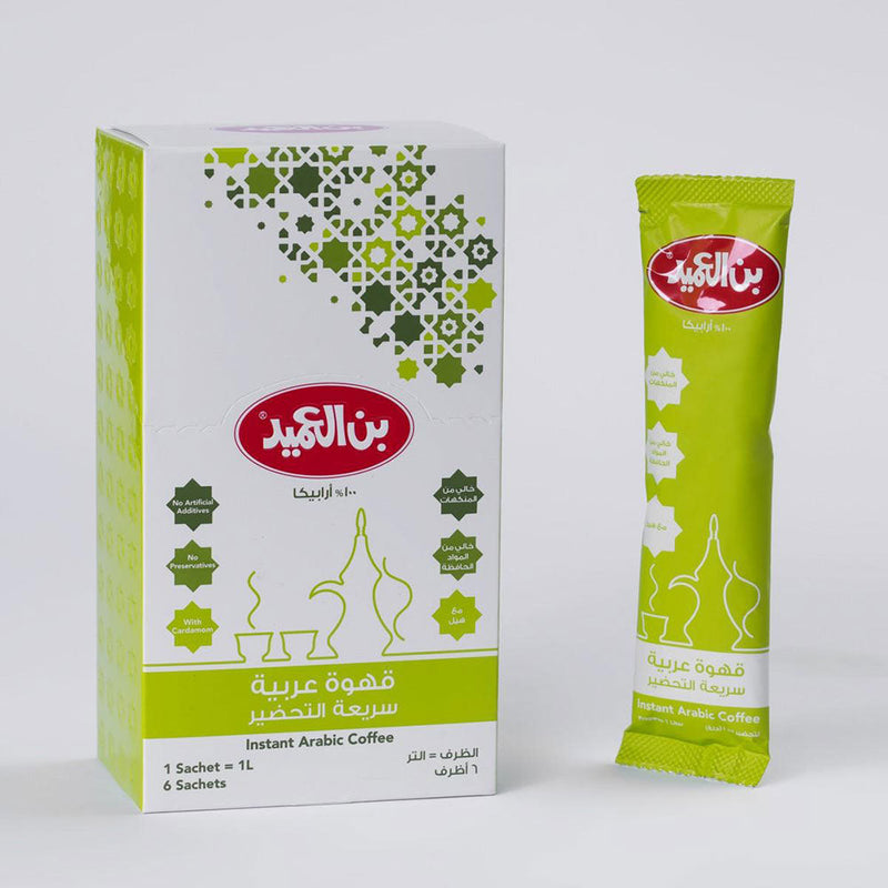 Al Ameed Arabic Coffee with Cardamom (6 Instant Sachets)