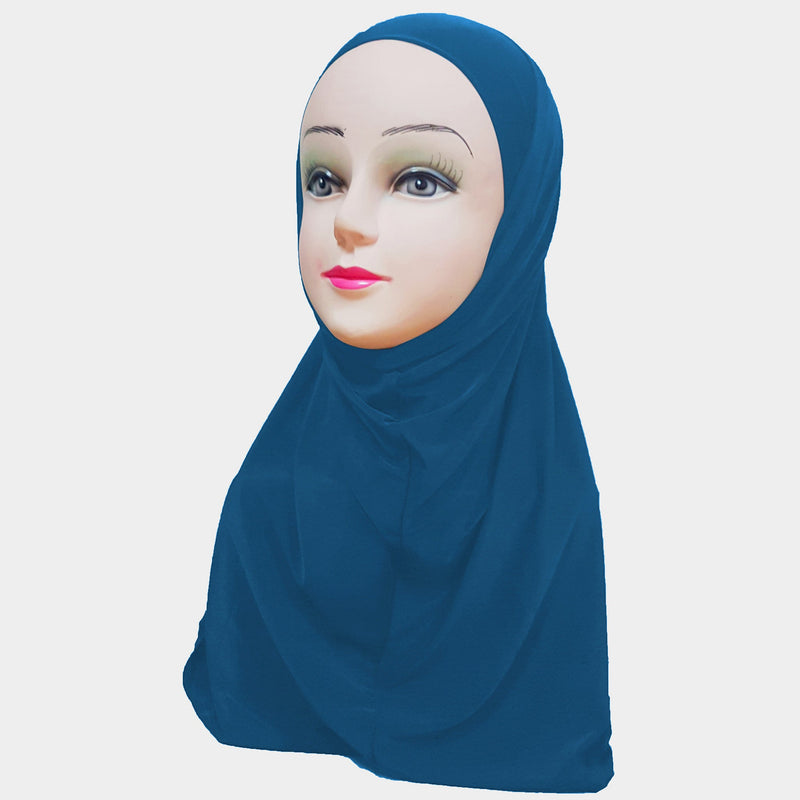 Women's Lycra Amira Hijab Two Piece - Plain Color