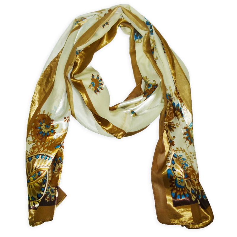 Women's Chiffon With Printed Design Scarf Wrap Shawl