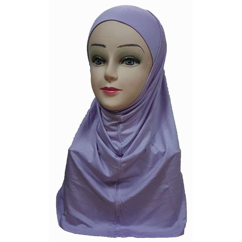 Women's Cotton Amira Hijab Two Piece - Plain Color