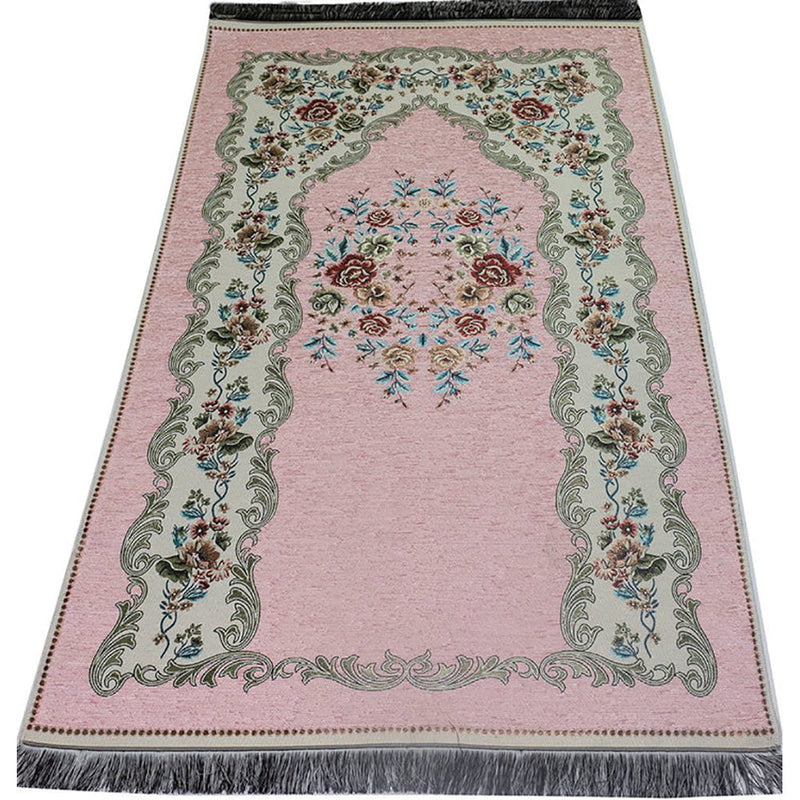 Luxury Thin Velvet Islamic Prayer Rug - 5 Different Colors