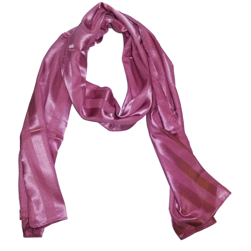 Women's Striped Satin Scarf Wrap Shawl