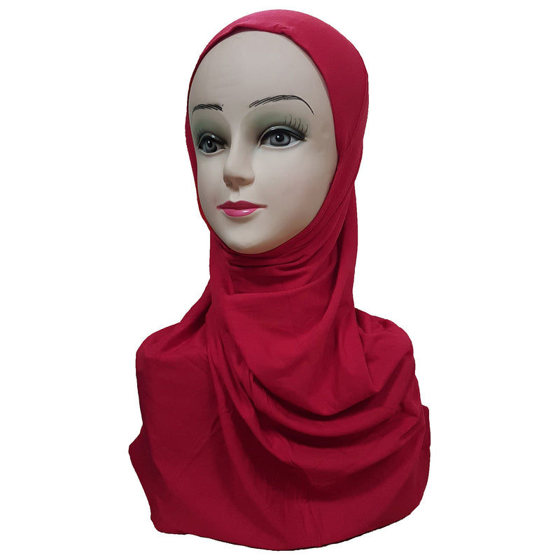 Women's Cotton Amira Hijab One Piece - Plain Color