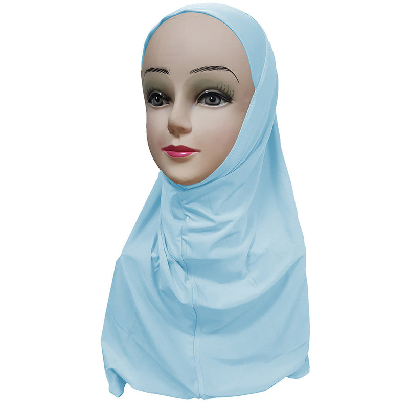 Women's Lycra Amira Hijab One Piece - Plain Color