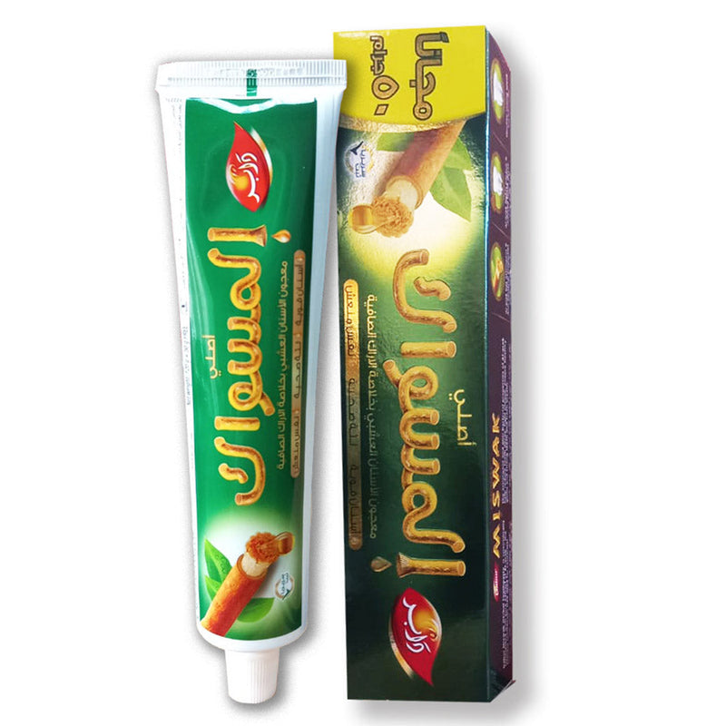 (Pack of 6) Dabur Miswak Sewak Meswak Siwak Natural Herbal Halal Islamic Toothpaste (Net Weight: 120g + 50g Free)