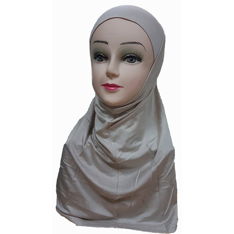 Women's Cotton Amira Hijab Two Piece - Plain Color